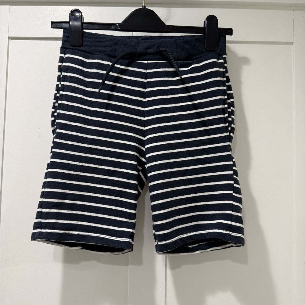 Name It Striped Navy‎ & White Drawstring Shorts